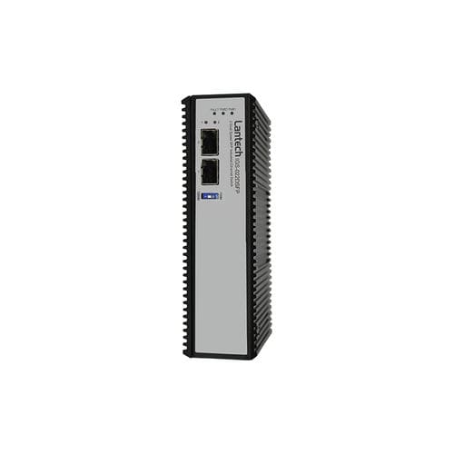 Conmutador convertidor administrable - IGS-022DSFP - Lantech Communications Europe GmbH - 2 puertos / Ethernet / en riel DIN
