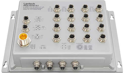 Conmutador Ethernet administrable - IPES-5416T-8 series - Lantech Communications Europe GmbH - 20 puertos / gigabit / de pared