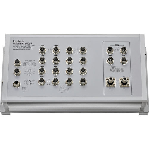 Conmutador Ethernet administrable - TPES-R5616MGFT series - Lantech Communications Europe GmbH - 22 puertos / de pared / con caja