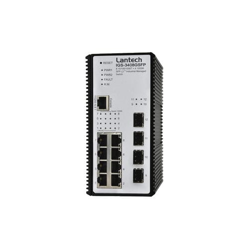 Conmutador Ethernet administrable - IGS-3408GSFP series - Lantech Communications Europe GmbH - 12 puertos / gigabit / de nivel 2