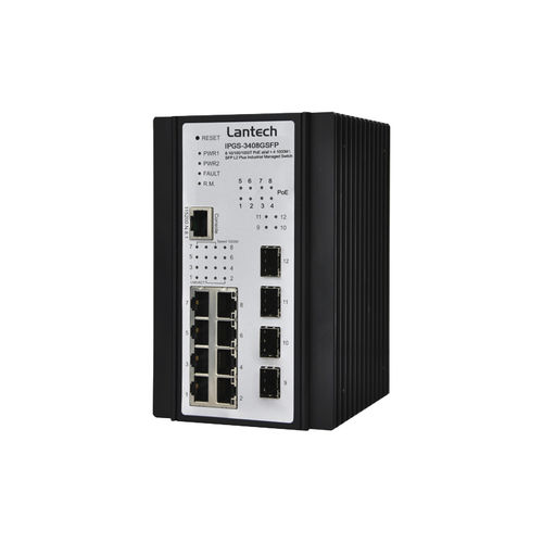 Conmutador Ethernet administrable - IPGS-3408GSFP series - Lantech Communications Europe GmbH - 12 puertos / gigabit / de nivel 2
