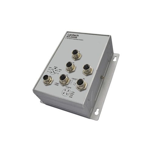 Conmutador Ethernet no administrable - IES-0005B series - Lantech Communications Europe GmbH - 5 puertos / con enlace inalámbrico / de pared