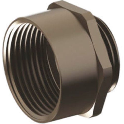 Adaptador roscado - M12EM16 - ORTAC - roscado / para cable / de latón niquelado