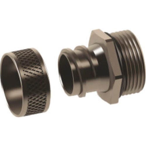 Racor roscado - MMR 12 - ORTAC - con anillos / DIN / de latón niquelado