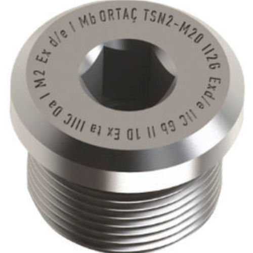 Tapón redondo - TS Series - ORTAC - macho / de NBR / de latón niquelado