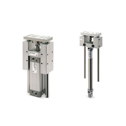 Unidad de guiado lineal para cilindro - 45 series - CAMOZZI AUTOMATION - de patín / con riel / de aluminio