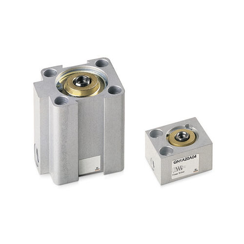 Cilindro de carrera corta - QN series - CAMOZZI AUTOMATION - neumático / de pistón / de simple efecto