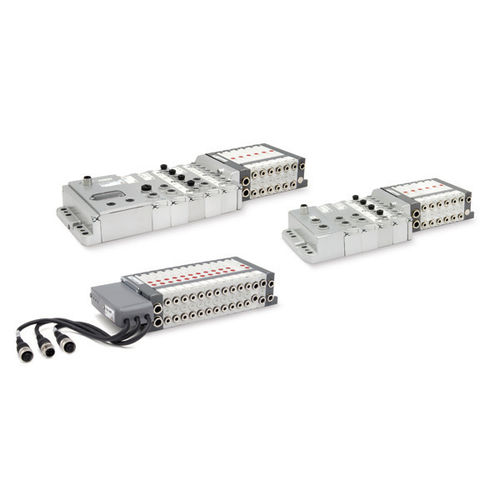 Islote de distribución de cajón - F series - CAMOZZI AUTOMATION - con control eléctrico / accionado neumáticamente / de 2/2 vías