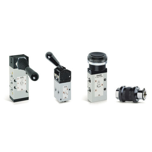 Distribuidor neumático de cajón - 1, 3, 4, VMS series - CAMOZZI AUTOMATION - de clapeta / con accionamiento manual / de 3/2 vías