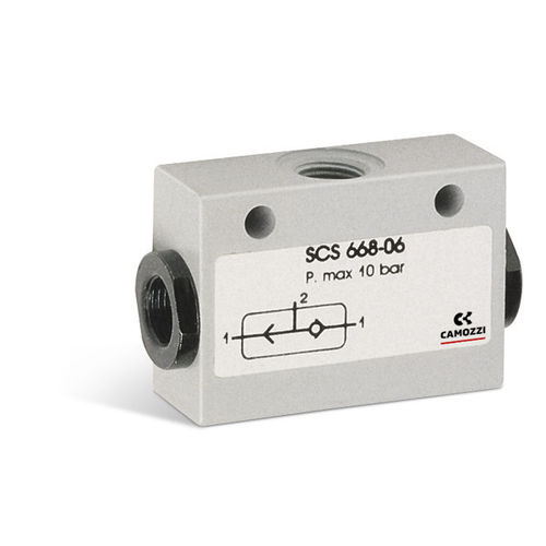 Válvula automática - SCS series - CAMOZZI AUTOMATION - de tapón / de selección / para aire