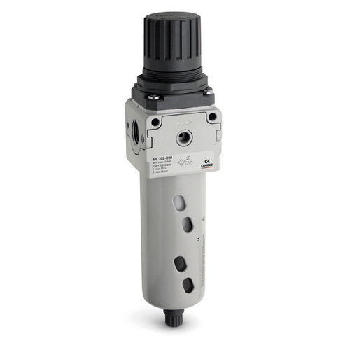 Filtro regulador de aire - MC series - CAMOZZI AUTOMATION - de membrana / de conexión de bayoneta / compacto