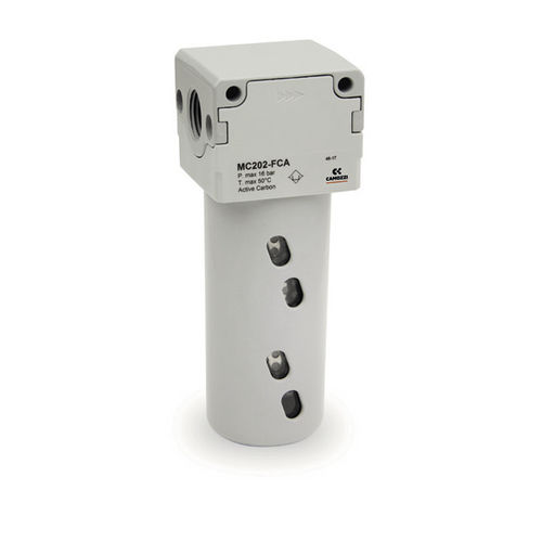 Filtro de cartucho - MC series - CAMOZZI AUTOMATION - de metal / de conexión de bayoneta / compacto