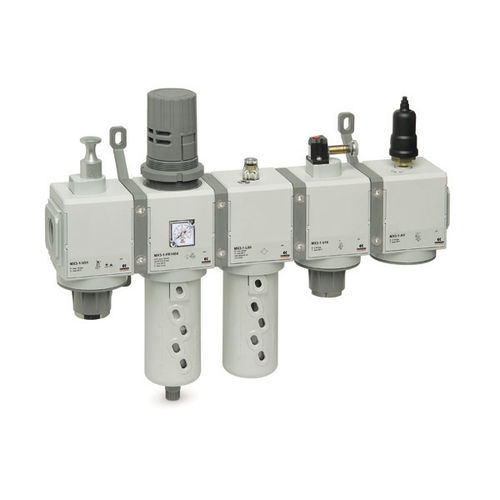 Filtro regulador lubricador de aire comprimido - MX series - CAMOZZI AUTOMATION - modular / vertical / compacto