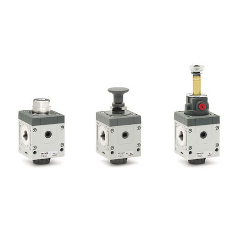 Distribuidor neumático de cajón - MD series - CAMOZZI AUTOMATION - accionado neumáticamente / con control eléctrico / con accionamiento manual