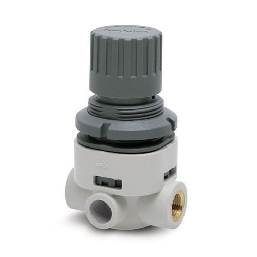 Regulador de presión en miniatura - T series - CAMOZZI AUTOMATION - para agua / para aire / de pistón
