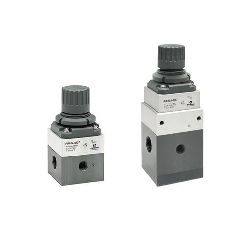 Regulador de presión de alta precisión - PR series - CAMOZZI AUTOMATION - para aire comprimido / de membrana / monoetapa