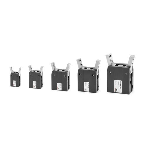 Pinza de prensión angular - CGAN series - CAMOZZI AUTOMATION - neumática / de 2 mandíbulas / para piezas