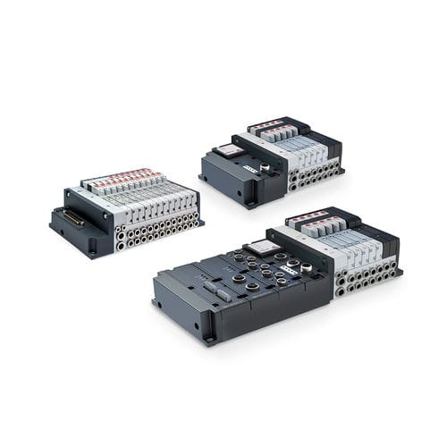 Islote de distribución de cajón - D series  - CAMOZZI AUTOMATION - con control eléctrico / de 3/2 vías / de 5/2 vías