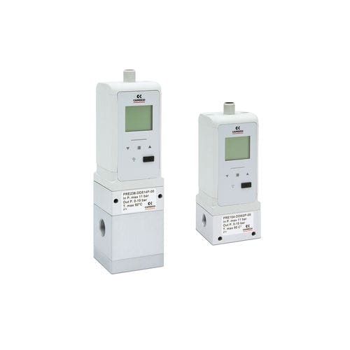 Regulador de presión para aire comprimido - PRE series - CAMOZZI AUTOMATION - para gas neutro / para oxígeno / de membrana