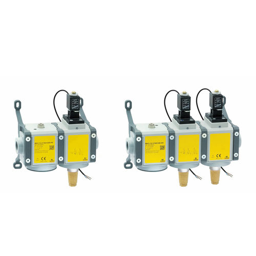 Válvula de seguridad de 3/2 vías - MX Safemax series + AVP - CAMOZZI AUTOMATION - de aire comprimido / en línea / compacto