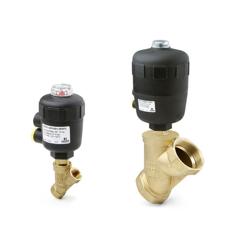 Válvula de pistón - ASP series - CAMOZZI AUTOMATION - con control neumático / de control / para agua caliente