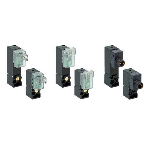 Electroválvula de control directo - K series - CAMOZZI AUTOMATION - de 2/3 vías / para gas / compacta