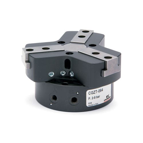 Pinza de prensión neumática - CGZT series - CAMOZZI AUTOMATION - concéntrica / de 3 mandíbulas / de manipulación
