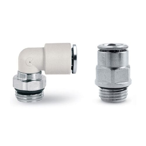 Racor hidráulico - 7000 FLUIDICS  - CAMOZZI AUTOMATION - push-in / acodado / de tecnopolímero