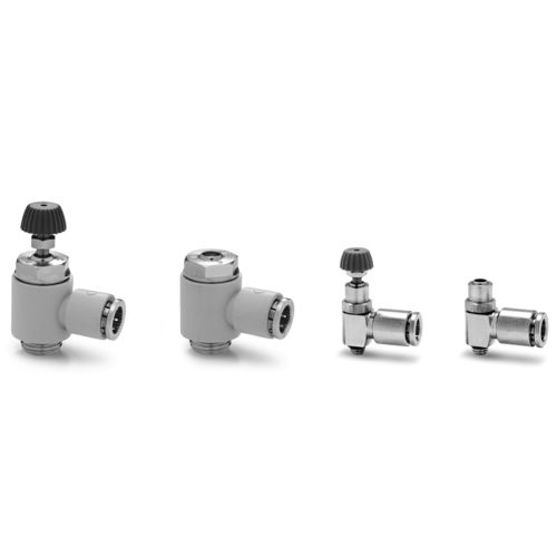 Válvula de control de caudal - PSCU, PMCU, PSVU, PMVU, PSCO, PMCO series - CAMOZZI AUTOMATION - de aguja / manual / para aire