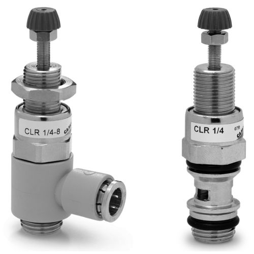 Regulador de presión en miniatura - CLR series - CAMOZZI AUTOMATION - de pistón / monoetapa / de latón