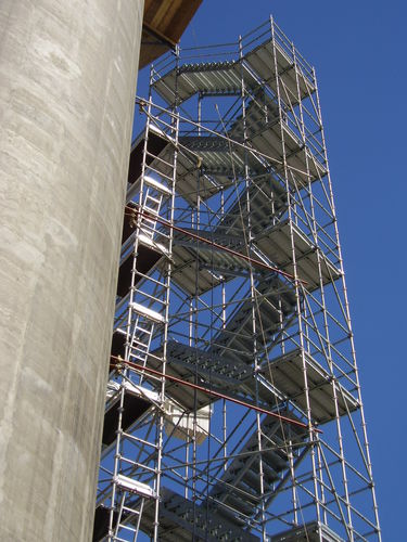 Escalera fija de aluminio - MP - PILOSIO - de obra / de emergencia