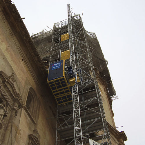 Ascensor para el sector de la construcción - ESP 1000 - PILOSIO - industrial / con plataforma