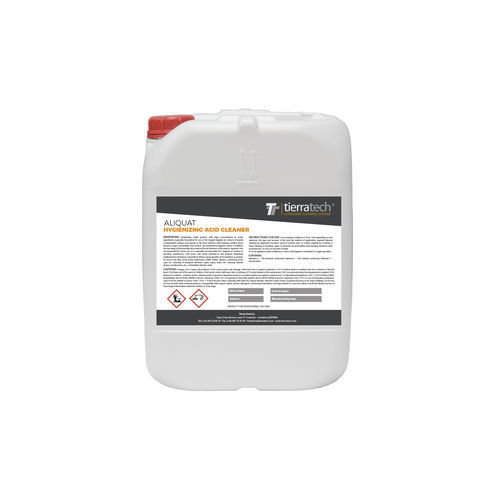 Detergente espumante ácido - Aliquat - TIERRATECH - en fase acuosa / para la industria sanitaria