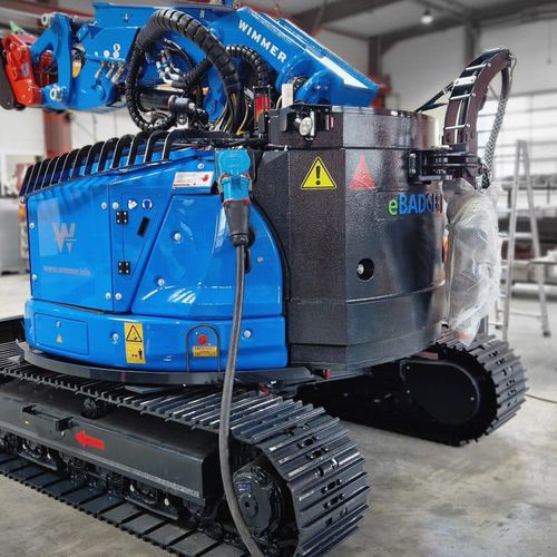 Miniexcavadora - e-Badger - WIMMER Hartstahl GmbH & Co KG - con orugas / eléctrica / diésel