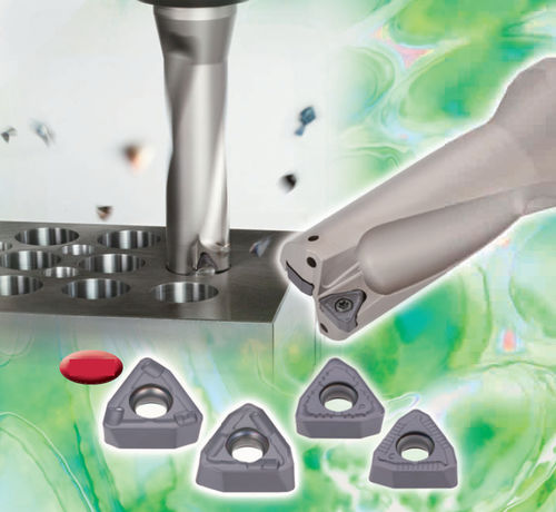 Broca de plaquitas intercambiables - TUNGSIX-DRILL series - TUNGALOY - multiusos / de carburo / 1 labio
