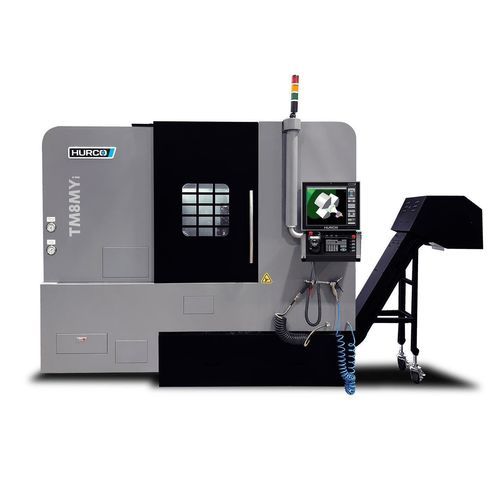 Torno CNC - TM8MY - Hurco GmbH Werkzeugmaschinen - horizontal / con plataforma inclinada / 12 herramientas
