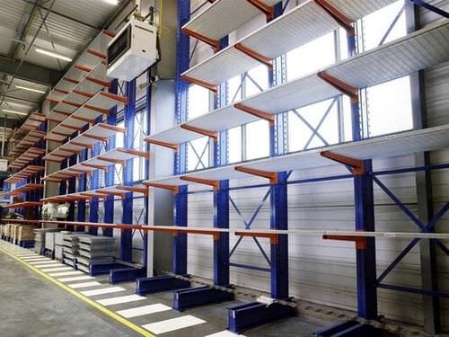 Sistema de estanterías cantilever - 400 - 1 400 kg - duwic - ajustable / para cargas pesadas