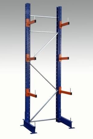 Sistema de estanterías cantilever - 70 - 160 kg - duwic - para carga alargada / para carga mediana / para carga ligera
