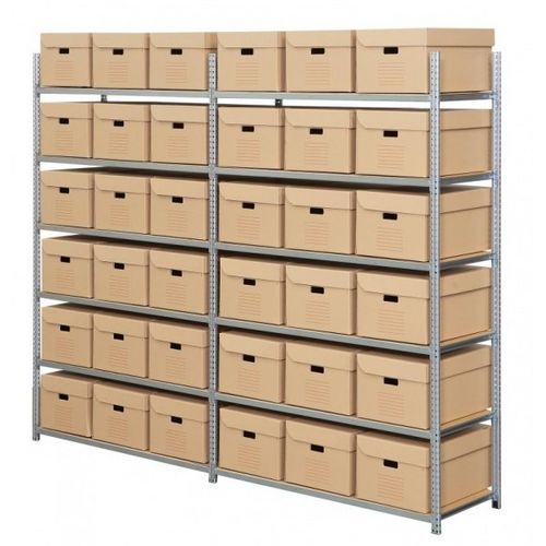 Sistema de estanterías para depósito de almacenamiento - max. 200 kg - duwic - para carga mediana / para archivo / galvanizado