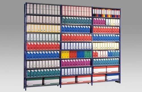 Sistema de estanterías de oficina - max. 250 kg, 1 000 / 1 250 / 1 500 mm - duwic - tubular / para carga ligera / para archivo