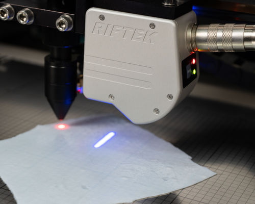 Sistema de medición de espesor - RIFTEK EUROPE - por láser / 3D / con calibre