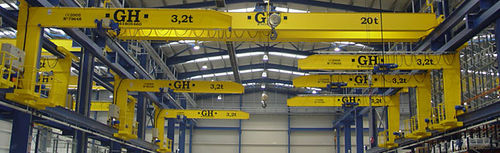 Grúa ménsula de riel doble - GH Cranes & Components - con cabrestante de cable
