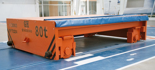 Transportador autopropulsado eléctrico - GH Cranes & Components - de 2 ejes / en riel