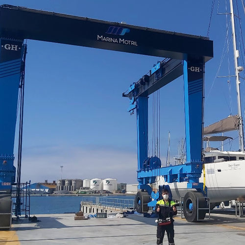 Pórtico autopropulsado - GH-110   - GH Cranes & Components - para aplicaciones marinas / de descarga de buque / de riel doble