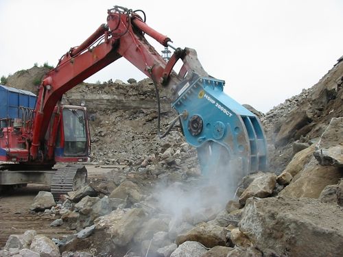 Molino de desechos - MSHP series - MSB corporation - de cuchillas / vertical / para excavadora