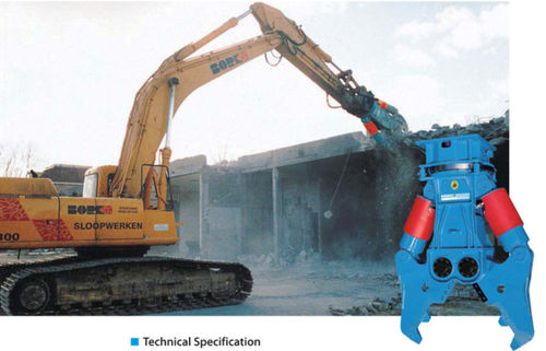 Pinza hidráulica de demolición para demolición primaria - 2 - 38 t | MSRC series - MSB corporation