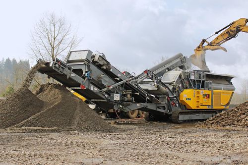 Machacadora de impacto - RM100 GO! - RUBBLE MASTER HMH - móvil / con motor diésel / compacta