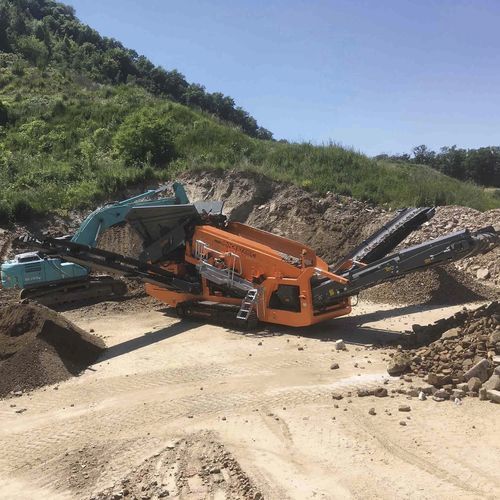 Cribadora scalper para reciclaje - RSS514 - Rockster Austria International GmbH - móvil / para productos a granel / de dos mallas