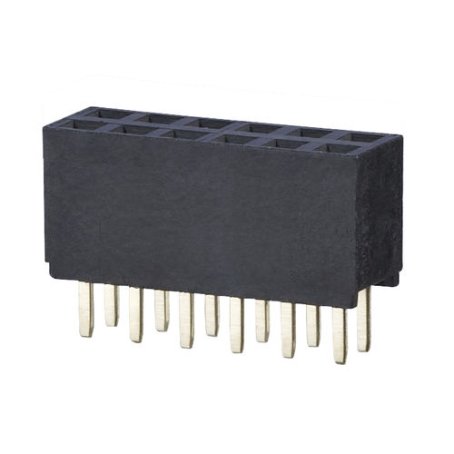 Regleta de contacto hembra - FR202xxVBDN - METZ CONNECT - de dos hileras / 2.54 mm (0.100")