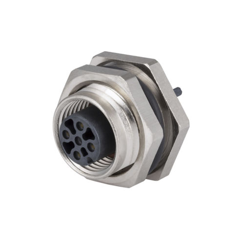 Conector de datos - MMT371A715 - METZ CONNECT - hexagonal / hembra / M12 con codificación A